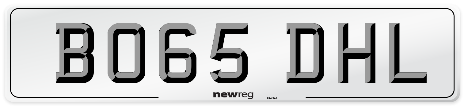 BO65 DHL Number Plate from New Reg